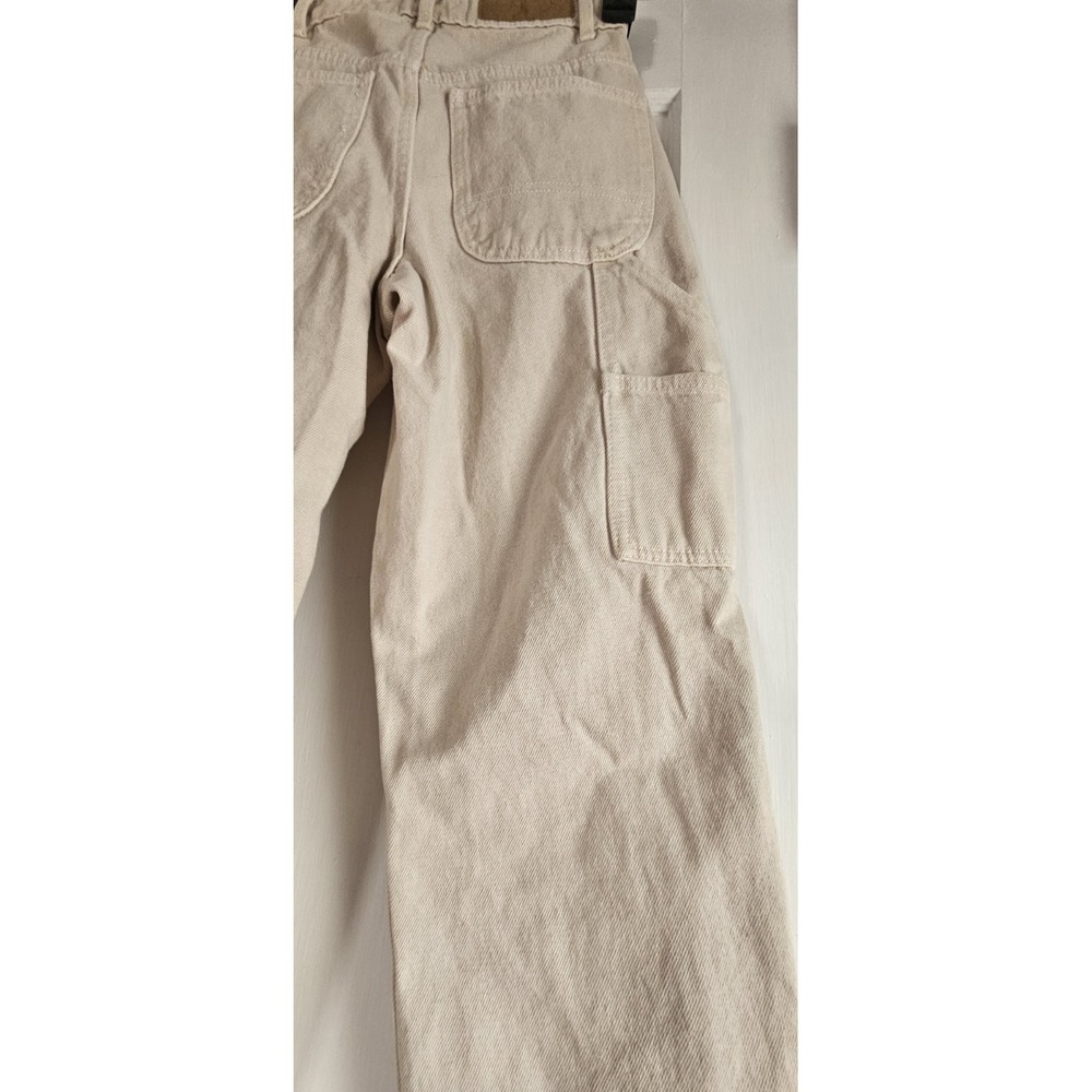 COTTON: ON woman size 0 carpenter jean beige - Picture 4 of 9